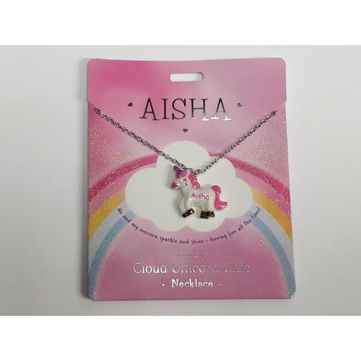 Personalised Unicorn Necklaces Nickel Free From Alphabet A---J