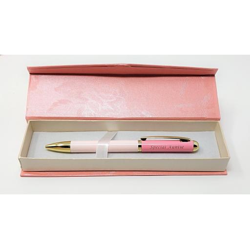 SHARON Named personalised Ladies Pen engraved and presented in gift box By Sterling Effectz 